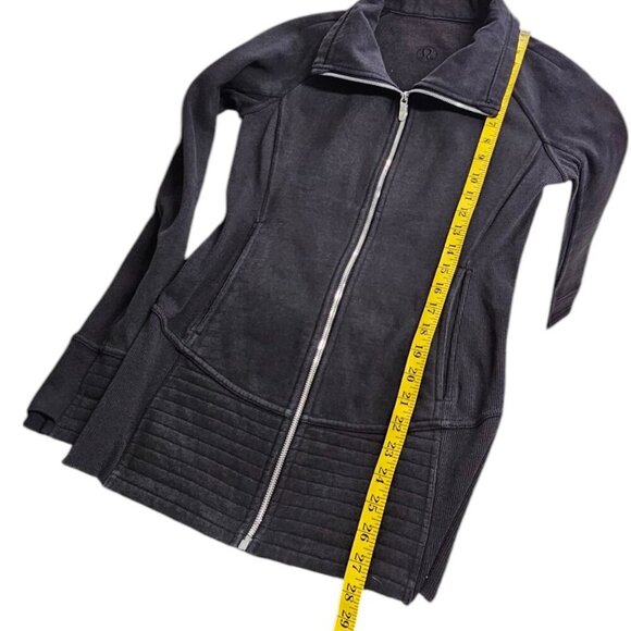 Lululemon Womens Radiant Jacket ll , Black, Full Zip, Cotton Fleece, Size 6 - Picture 7 of 8